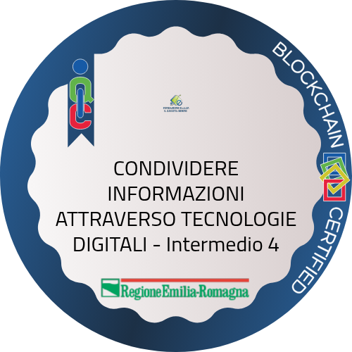 CONDIVIDERE INFORMAZIONI ATTRAVERSO TECNOLOGIE DIGITALI - Intermedio 4